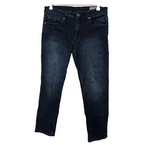 Buffalo David Bitton Men's 32X30 Jackson Dark Wash Straight Stretch Jeans Cowboy